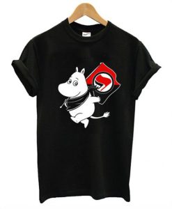 Antifa Moomin Anti-Fascist T-Shirt (GPMU)