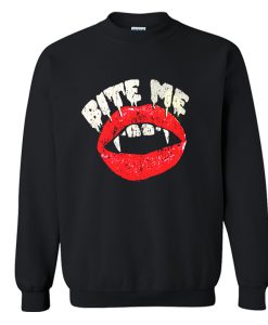 Bite Me Vampire Lips Sweatshirt (GPMU)