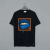 Blue Lips Black T Shirt (GPMU)