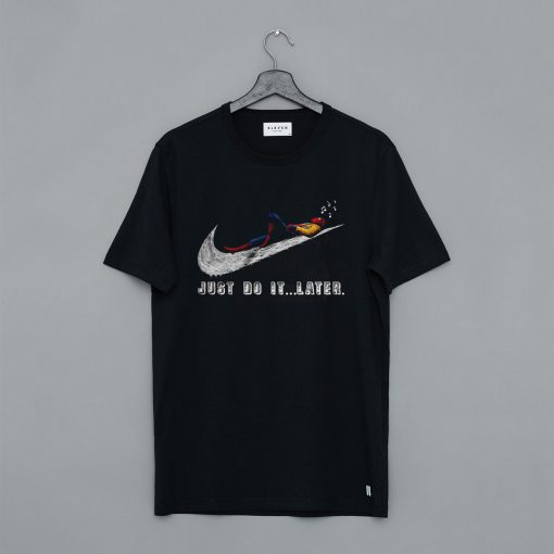 Cheap Funny Spiderman Just Do It Later T Shirt (GPMU)