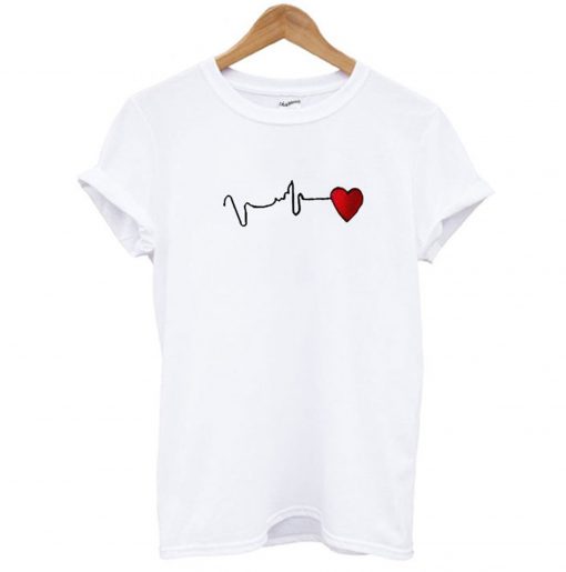 Heart Beat Custom Design T Shirt (GPMU)
