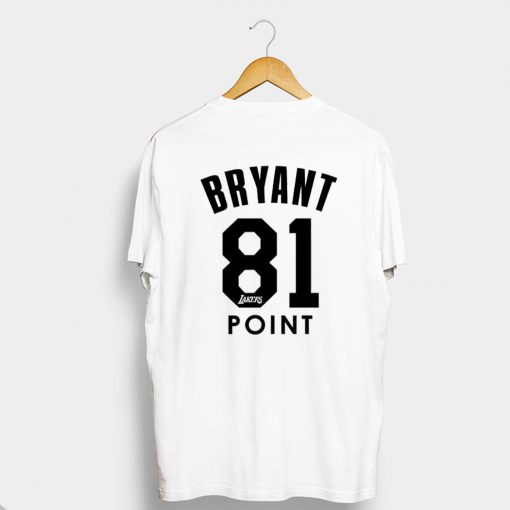 KOBE BRYANT 81 POINTS WHITE T-SHIRT BACK (GPMU)