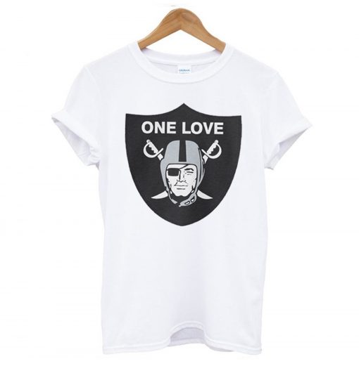 One Love Oakland Raiders T Shirt (GPMU)