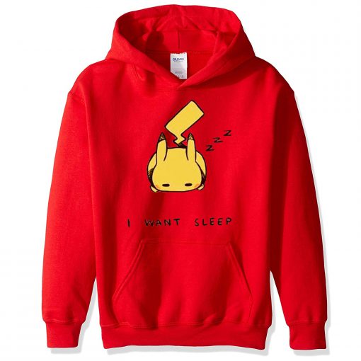 Pokemon Pikachu I Want Sleep Hoodie (GPMU)