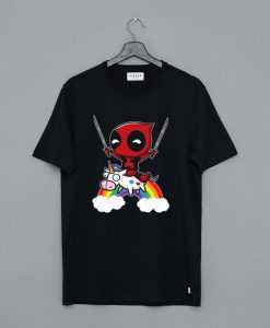 Riding a Unicorn Deadpool T-Shirt (GPMU)