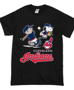 Charlie Brown Snoopy Cleveland Indians T-Shirt (GPMU)