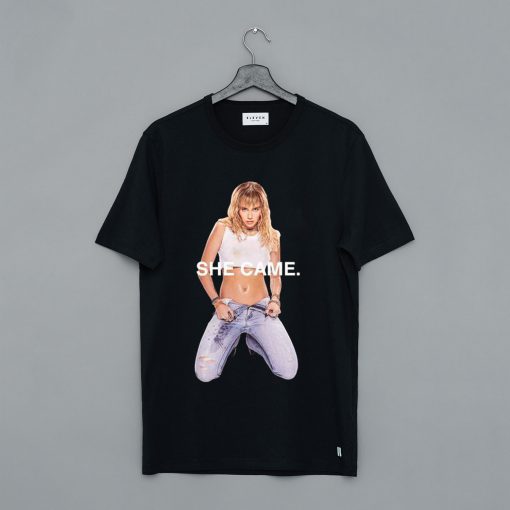 Miley Cyrus She Came Black T Shirt (GPMU)