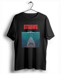 Straws Turtles Jaws Shark TShirt (GPMU)