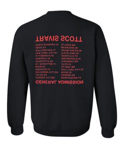 Travis Scott General Admission Sweatshirt Back (GPMU)