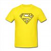 Yellow Superman Logo T Shirt (GPMU)