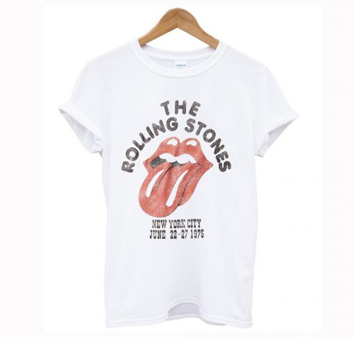 the rollingStones New York City June 22-27 1975 T-Shirt (GPMU)