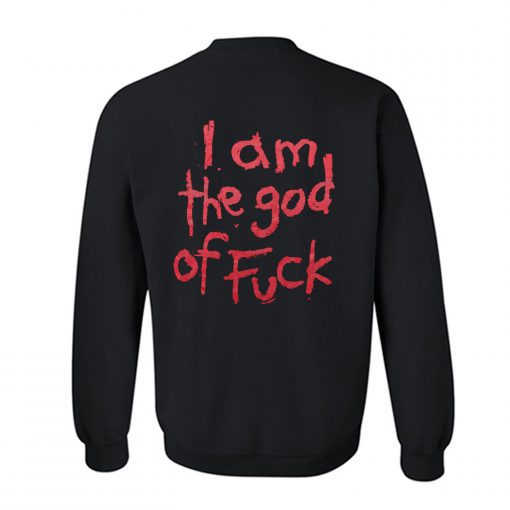 1994 Marilyn Manson I Am The God Of Fuck Sweatshirt Back (GPMU)