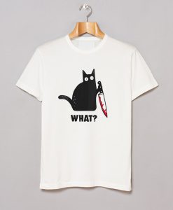 Cat With Knife T-Shirt (GPMU)