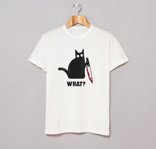 Cat With Knife T-Shirt (GPMU)