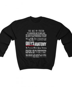 Greys Anatomy Quotes Heavy Blend Sweatshirt (GPMU)