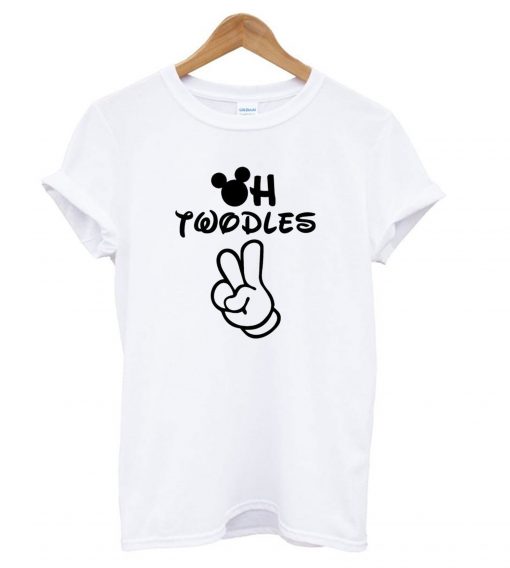 Oh Twodles Second Birthday Mickey Mouse Themed T Shirt (GPMU)