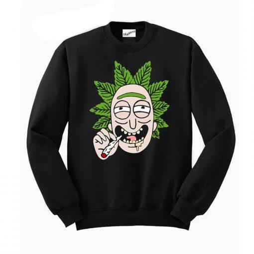 Rick And Morty Cannabis Smoking Sweatshirt (GPMU)