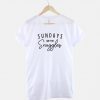 Sundays Are For Snuggles T-Shirt PU27