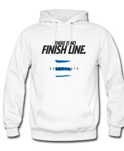 There Is No Finish Line White Hoodie (GPMU)