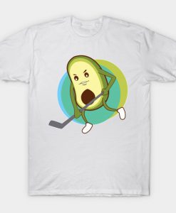 Avocado is playing hockey T-Shirt AI