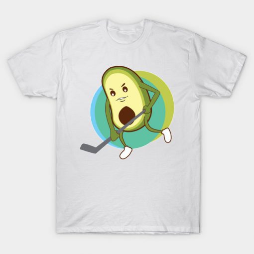 Avocado is playing hockey T-Shirt AI