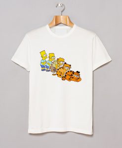 Bart Simpson And Garfield T-Shirt (GPMU)