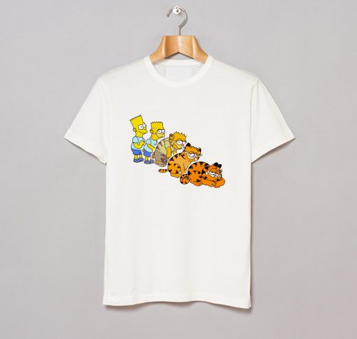 Bart Simpson And Garfield T-Shirt (GPMU)