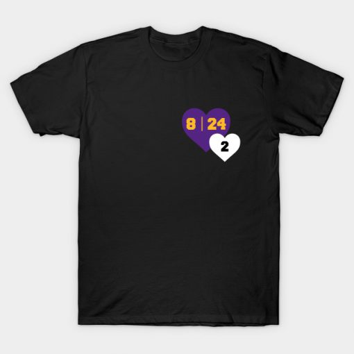 Lebron Tribute To Kobe And Gigi Heart T-Shirt AI