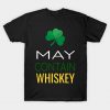 May Contain Whiskey Funny St Patty's Day graphic T-Shirt AI