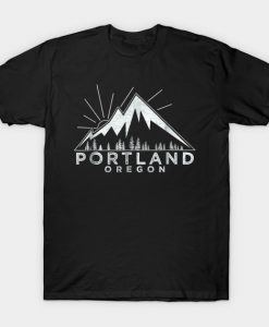 Portland Oregon Or Vintage Hiki T-Shirt AI