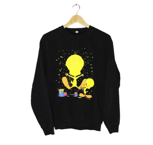 TWEETY Looney Tunes Sweatshirt Black (GPMU)