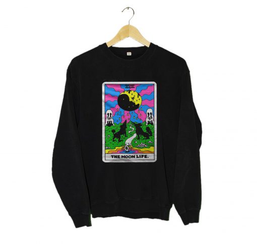 The Moon Life Tarot by Oliver Hibert Sweatshirt (GPMU)