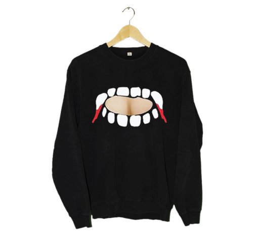 Vampire teeth keyhole Sweatshirt (GPMU)