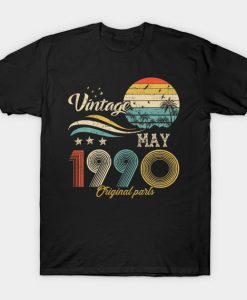 Vintage May 1990 Design 40 Years Old 30th Birthday Gift T-Shirt AI