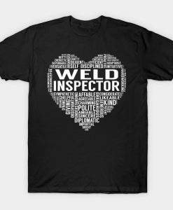 Weld Inspector Heart T Shirt AI