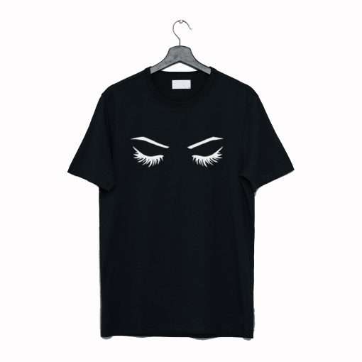 Eyebrows and Eyelashes Makeup Cosmetic T Shirt AI