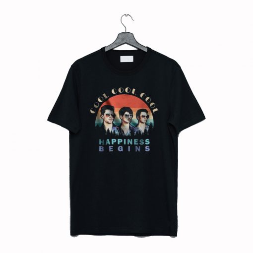 Happiness begins shirt cool cool cool jobros t-shirt AI