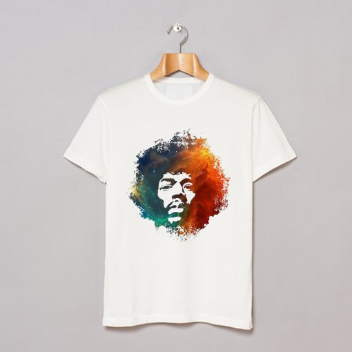 Jimi Hendrix White T Shirt AI