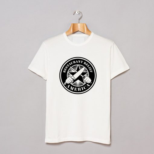 Rerf Restaurant Relief America Logo T-Shirt AI