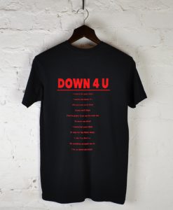 Down 4 u Ja Rule Ashanti T-Shirt Back (GPMU)