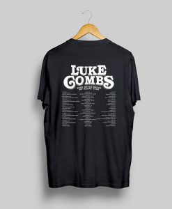 LUKE COMBS BEER NEVER BROKE MY HEART TOUR 2019 Logo Y66 T Shirt Back (GPMU)