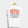 Nirvana USA 91 T-Shirt Back (GPMU)