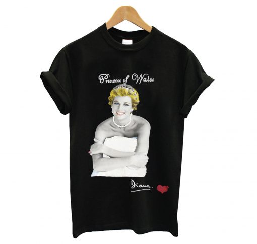 Princess of Wales Diana Black T Shirt (GPMU)