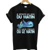 Stitch Je deteste Les gens du matin ou Les gens ou le matin T-Shirt (GPMU)