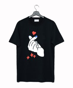 Korean Finger Heart I Love You T-Shirt (GPMU)
