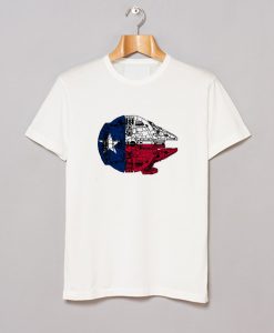 Texas Flag Millennium Falcon T-Shirt (GPMU)