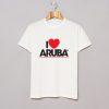 I Love Aruba Logo T Shirt (GPMU)