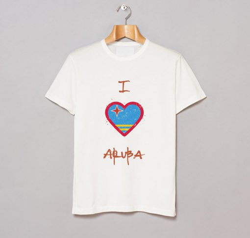 I love Aruba T-Shirt White (GPMU)