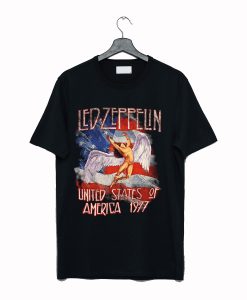 Led Zeppelin Men's America 1977 T-Shirt (GPMU)