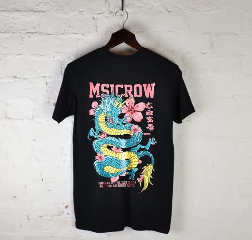 Msicrow Flower Dragon T-Shirt Back (GPMU)